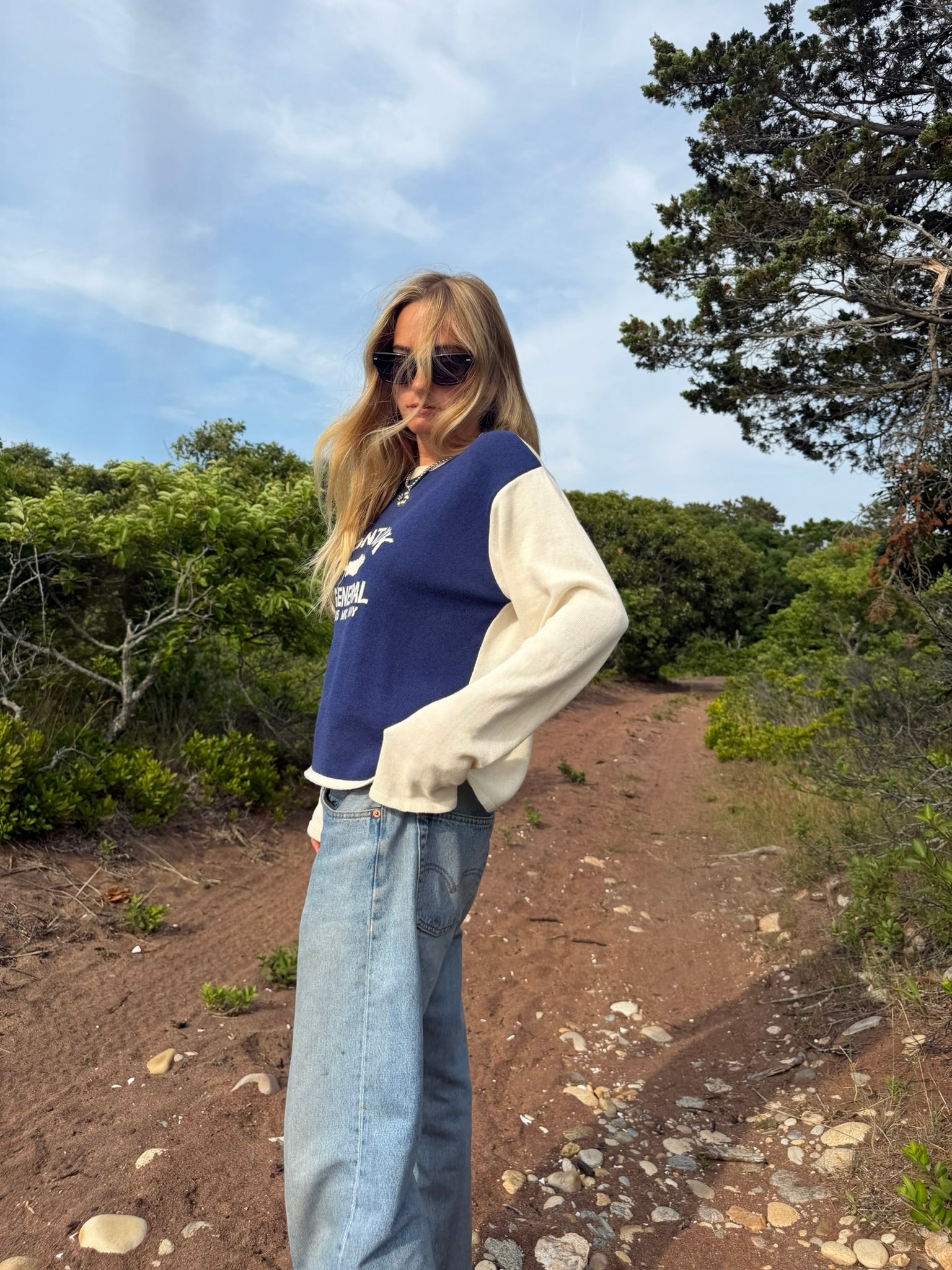 Long Sleeve Knit Ringer