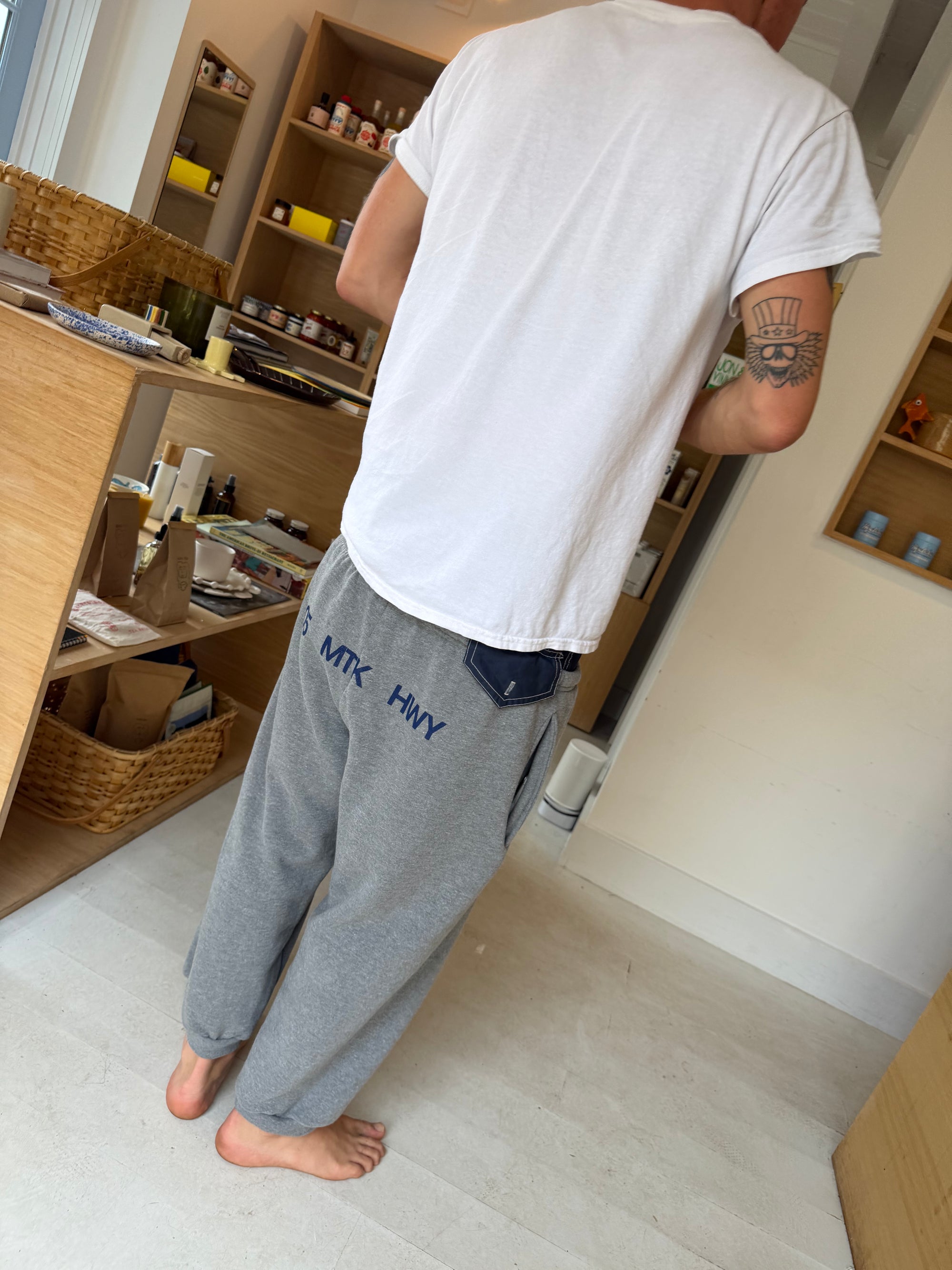 Grey Capri Sweatpants