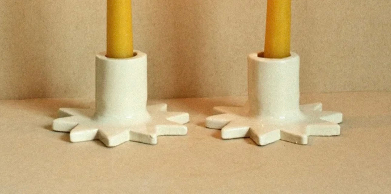 Casa Veronica Estrella Candleholders Set (Leche)