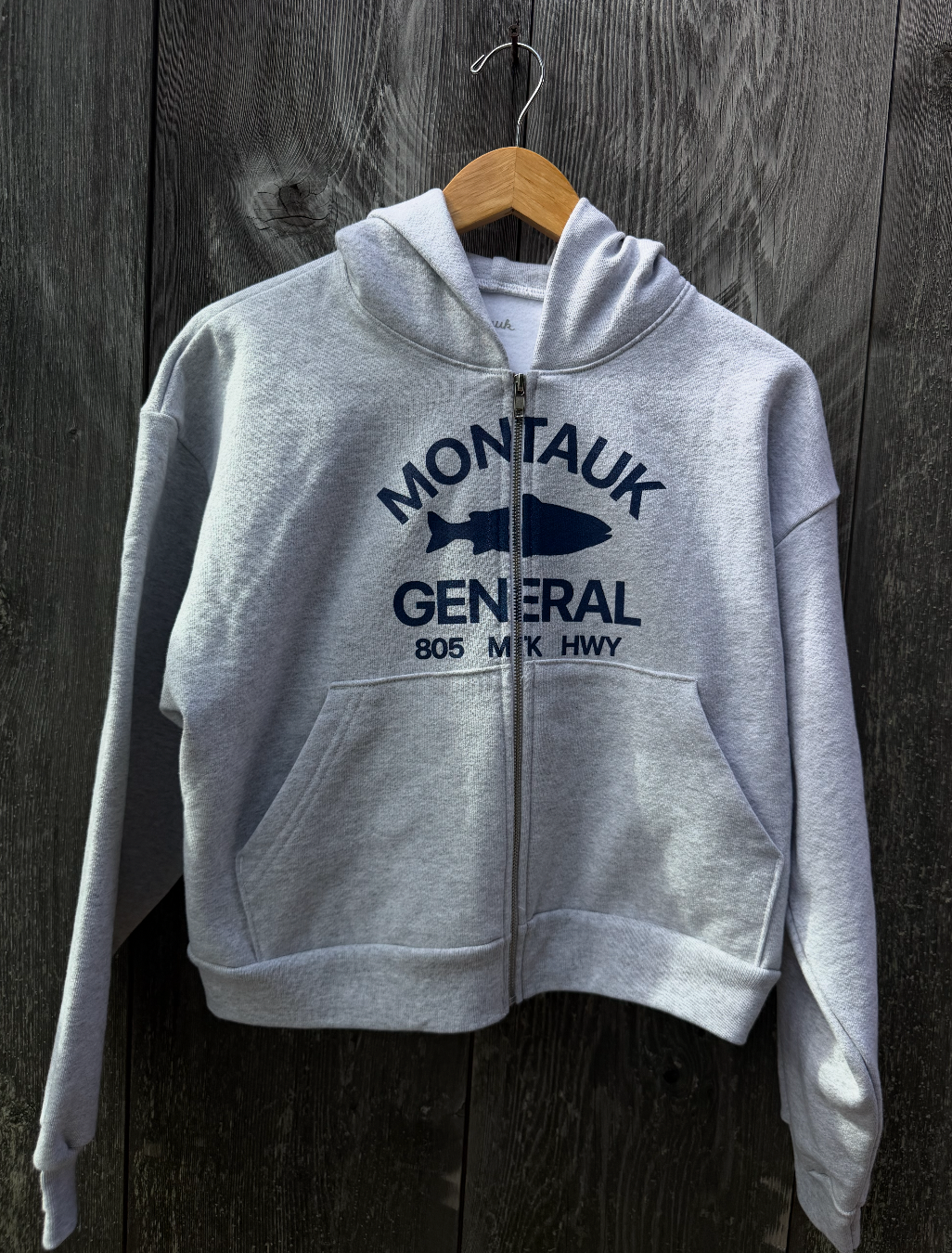Grey Fish Zip Up